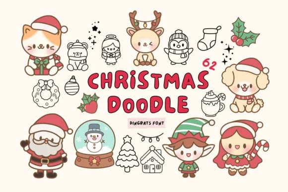 Christmas Doodle by Babymimiart — Dingbats Font