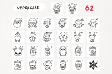 Christmas Doodle by Babymimiart — Dingbats Font — thumbnail 8