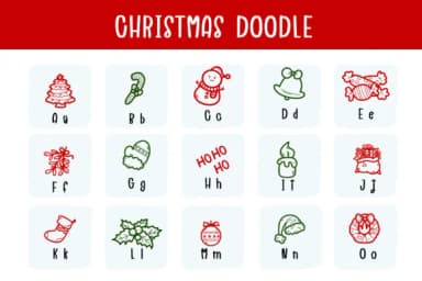 Christmas Doodle by Bee piyanuch — Dingbats Font — thumbnail 2