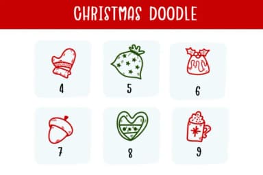 Christmas Doodle by Bee piyanuch — Dingbats Font — thumbnail 4
