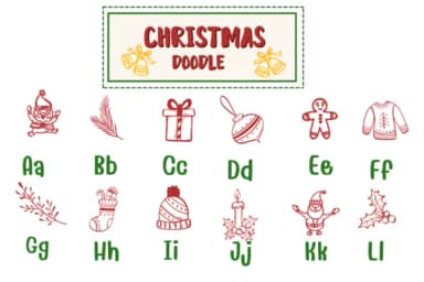 Christmas Doodle by PraewDesigns — Dingbats Font — thumbnail 2