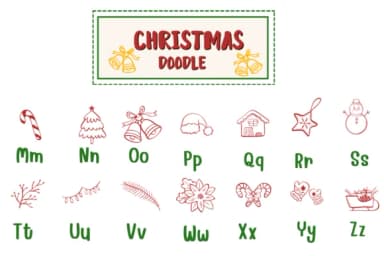 Christmas Doodle by PraewDesigns — Dingbats Font — thumbnail 3