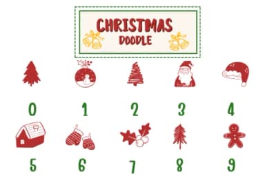Christmas Doodle by PraewDesigns — Dingbats Font — thumbnail 4