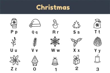 Christmas Doodle by Nun Sukhwan — Dingbats Font — thumbnail 3