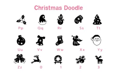 Christmas Doodle by Pui Art — Dingbats Font — thumbnail 6