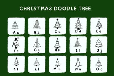 Christmas Doodle Tree by Bee piyanuch — Dingbats Font — thumbnail 7