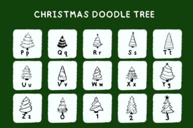 Christmas Doodle Tree by Bee piyanuch — Dingbats Font — thumbnail 8