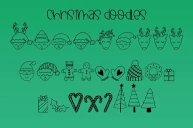 Christmas Doodles by SVG By AMCX Studio — Dingbats Font — thumbnail 2