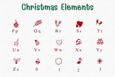 Christmas Elements by Sontaya — Dingbats Font — thumbnail 3