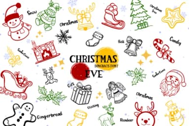 Christmas Eve by Bee piyanuch — Dingbats Font — thumbnail 1