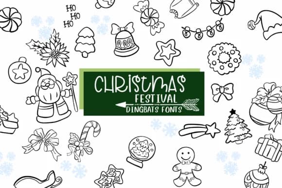 Christmas Festival by Sirinart — Dingbats Font