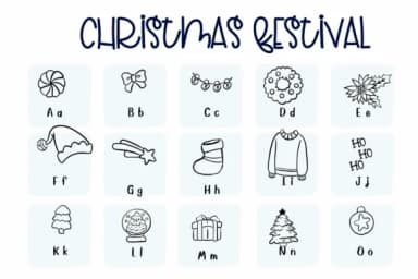 Christmas Festival by Sirinart — Dingbats Font — thumbnail 2