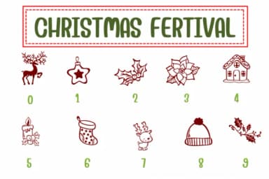 Christmas Festival by PraewDesigns — Dingbats Font — thumbnail 4