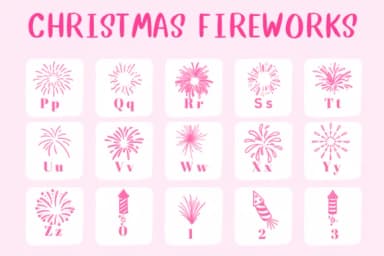 Christmas Fireworks by CHANOK — Dingbats Font — thumbnail 3