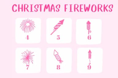 Christmas Fireworks by CHANOK — Dingbats Font — thumbnail 4