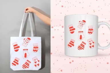 Christmas Gloves by Sakti Avellin — Dingbats Font — thumbnail 4