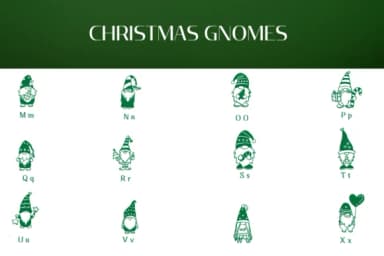 Christmas Gnomes by Heartcraft Atelier — Dingbats Font — thumbnail 3