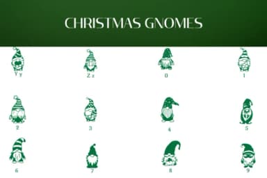 Christmas Gnomes by Heartcraft Atelier — Dingbats Font — thumbnail 4