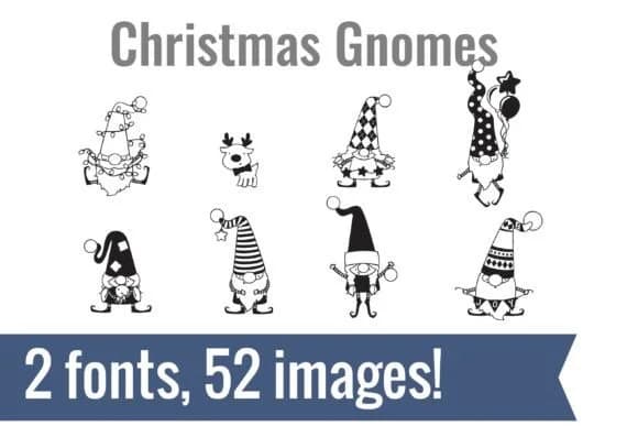 Christmas Gnomes Dingbats by Illustration Ink — Dingbats Font