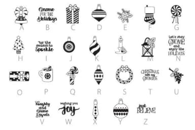 Christmas Gnomes Dingbats by Illustration Ink — Dingbats Font — thumbnail 3