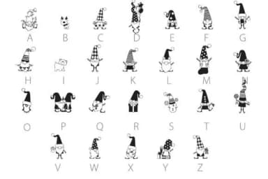 Christmas Gnomes Dingbats by Illustration Ink — Dingbats Font — thumbnail 4