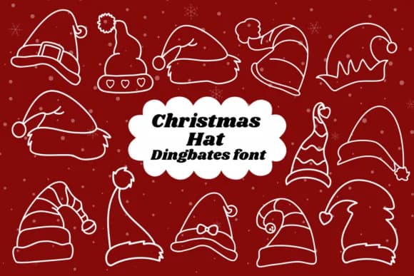 Christmas Hat by Natchuta — Dingbats Font