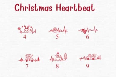 Christmas Heartbeat by Nongyao — Dingbats Font — thumbnail 4