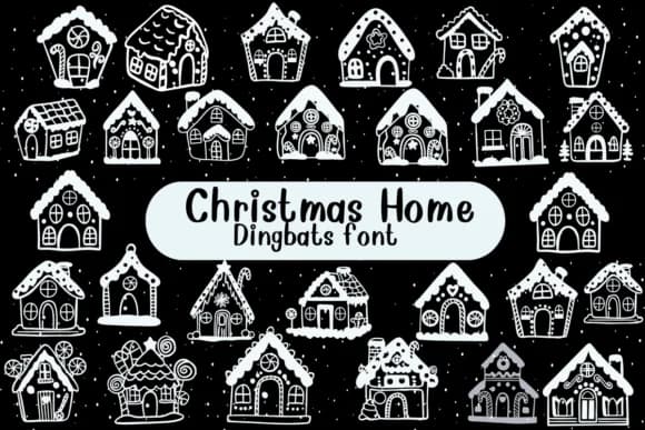 Christmas Home by Nongyao — Dingbats Font