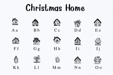 Christmas Home by Nongyao — Dingbats Font — thumbnail 2