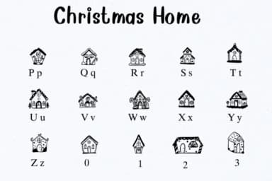 Christmas Home by Nongyao — Dingbats Font — thumbnail 3