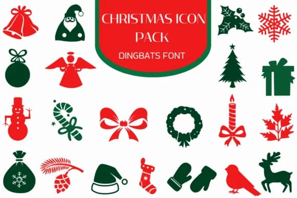 Christmas Icon Pack by Heartcraft Atelier — Dingbats Font