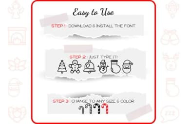 Christmas Icons by WADLEN — Dingbats Font — thumbnail 4