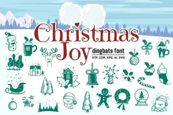 Christmas Joy by Onoborgol — Dingbats Font
