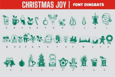 Christmas Joy by Onoborgol — Dingbats Font — thumbnail 2