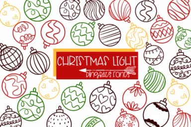 Christmas Light by Sirinart — Dingbats Font — thumbnail 1