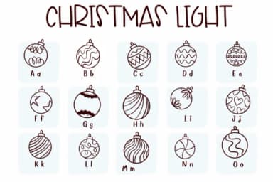 Christmas Light by Sirinart — Dingbats Font — thumbnail 2