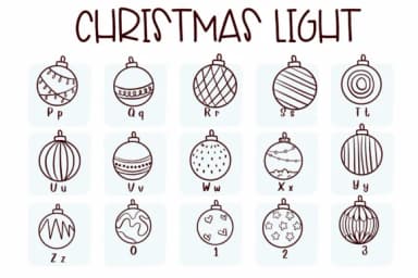 Christmas Light by Sirinart — Dingbats Font — thumbnail 3