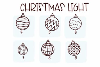 Christmas Light by Sirinart — Dingbats Font — thumbnail 4