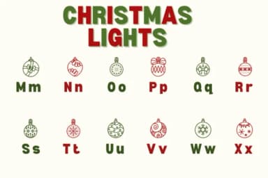 Christmas Lights by Chonada — Dingbats Font — thumbnail 3