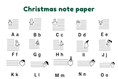 Christmas Note Paper by Nun Sukhwan — Dingbats Font — thumbnail 5