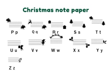 Christmas Note Paper by Nun Sukhwan — Dingbats Font — thumbnail 6