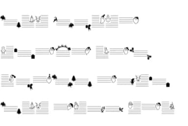 Christmas Note Paper by Nun Sukhwan — Dingbats Font — thumbnail 8