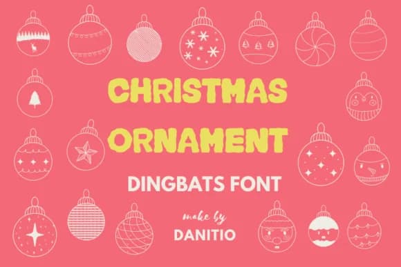 Christmas Ornament by danita.kukkai — Dingbats Font