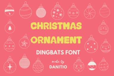 Christmas Ornament by danita.kukkai — Dingbats Font — thumbnail 1