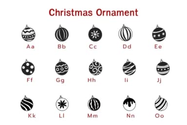 Christmas Ornament by Pui Art — Dingbats Font — thumbnail 2