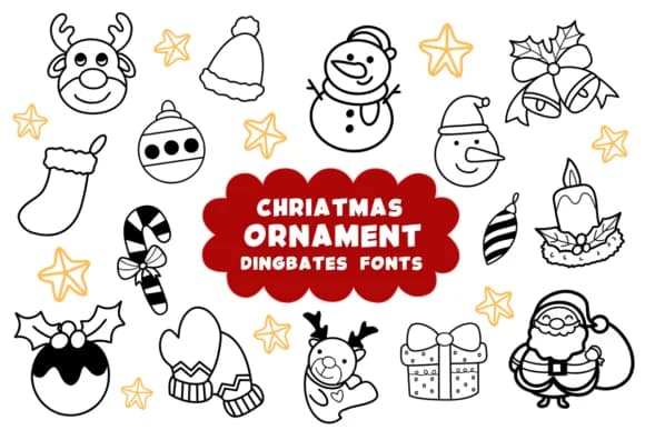 Christmas Ornament by Natchuta — Dingbats Font