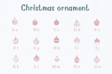 Christmas Ornament by Nongyao — Dingbats Font — thumbnail 2