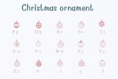 Christmas Ornament by Nongyao — Dingbats Font — thumbnail 3
