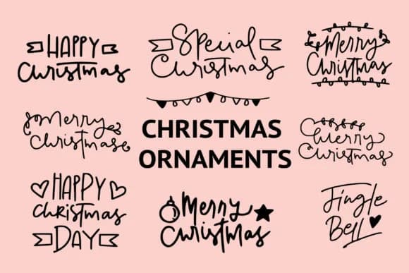 Christmas Ornaments by goodigital — Dingbats Font