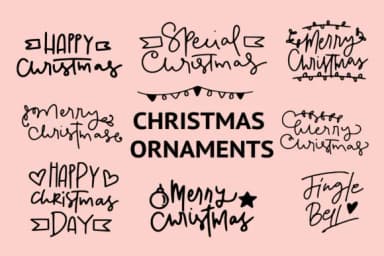 Christmas Ornaments by goodigital — Dingbats Font — thumbnail 1